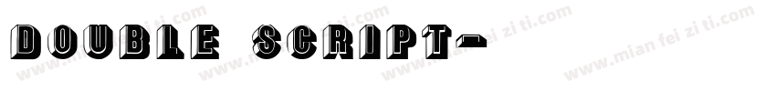 Double Script字体转换